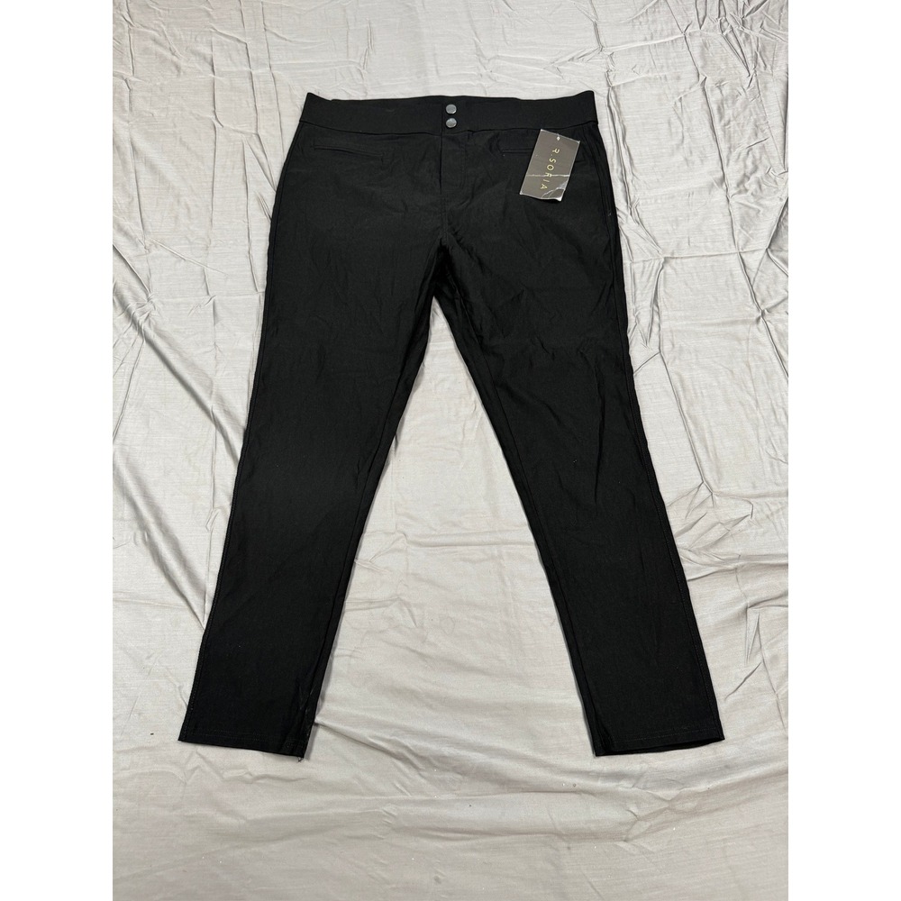 R. Sofia Womens 3X Black Stretch Trousers Ankle Pants AL169824X-ML-ANK